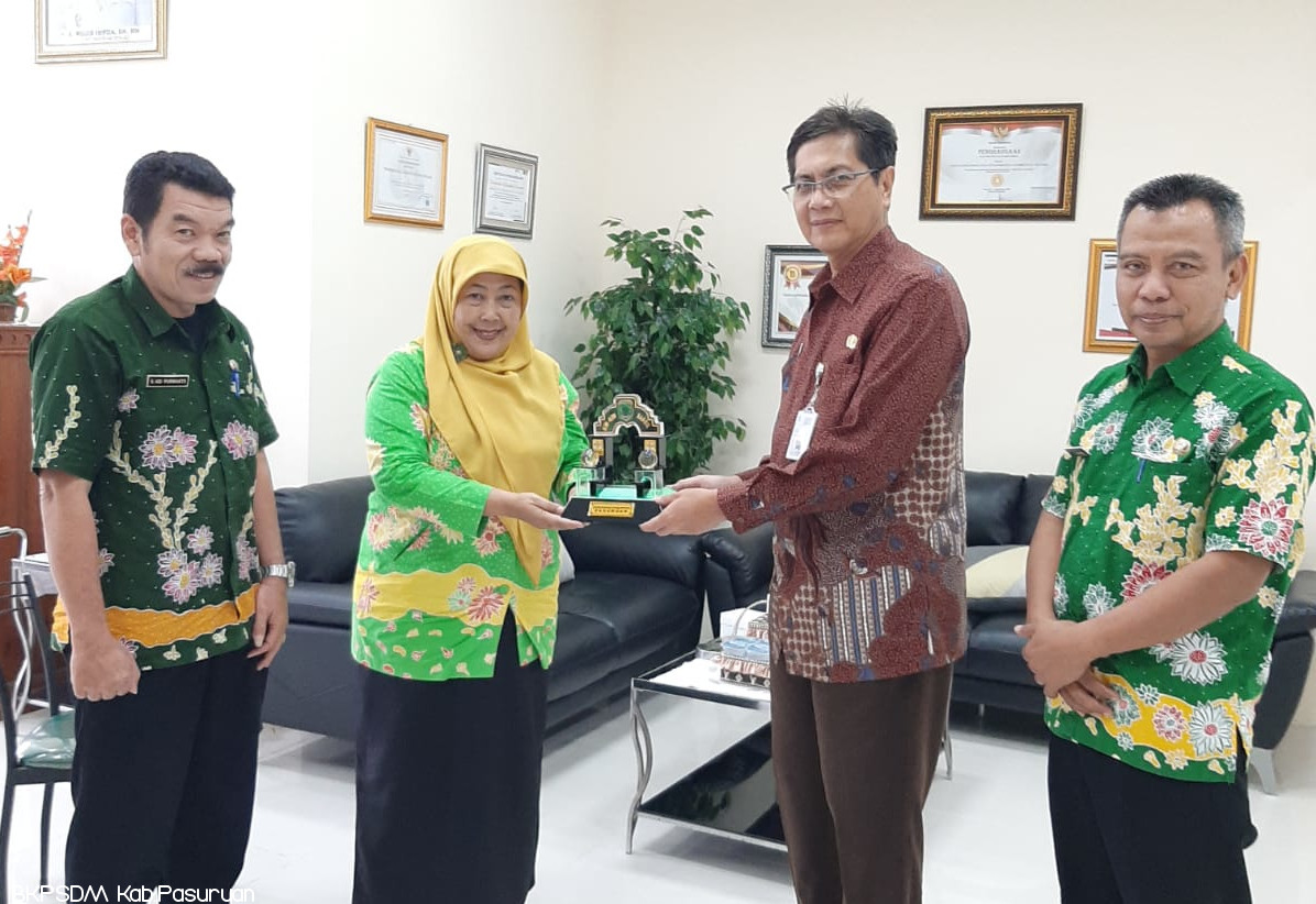 BKPSDM Kabupaten Pasuruan kedatangan tamu  dari Pusat Pengembangan Sumber Daya Manusia (PPSDM)  Kementerian Dalam Negeri Regional Yogyakarta